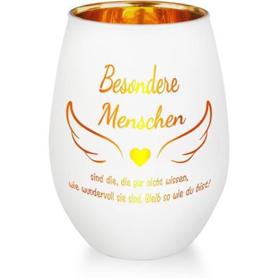 Belillpipi Glas Windlicht mit Gravur - Dankeschön Geschenk für Frauen