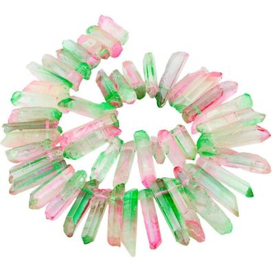 Kyeygwo Titan-beschichtete Kristall-Punkt-Perlen, grobe Stein-Sticks, gebohrter