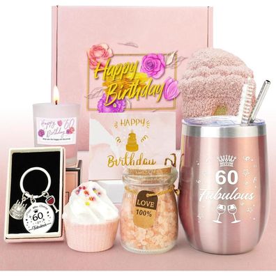 Epessa 60. Geburtstag Geschenkset für Frauen - Beste Freundin, Mutter