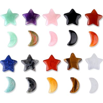 Qinjiejie Stern und Mond Kristalle - Kleine Geschenke, Glückssteine