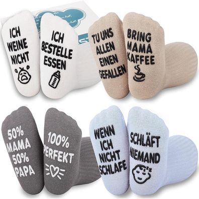 Belloxis Baby Socken (0-12 Monate) - Lustige Geschenkidee für Jungen & Mädchen