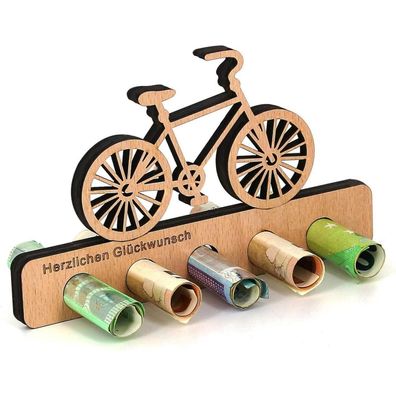 Giftota Geldgeschenk Holz für Radfahrer - Originelles Fahrrad Geschenk zum