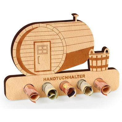 Giftota Sauna Wellness Gutschein Holzverpackung - Kreatives Geburtstags- und