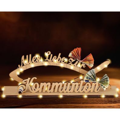 Giftota Geldgeschenk Konfirmation mit LED Lichterkette, Kommunion Geschenke für