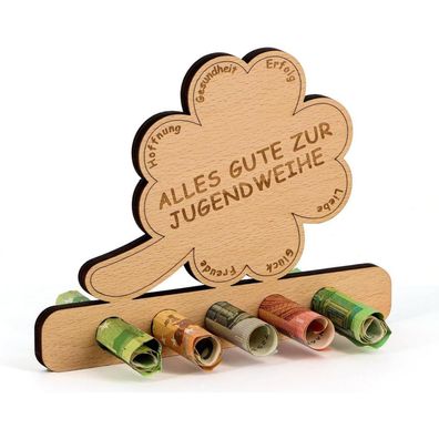 Giftota Jugendweihe Geldgeschenk aus Holz - Modernes und personalisierbares