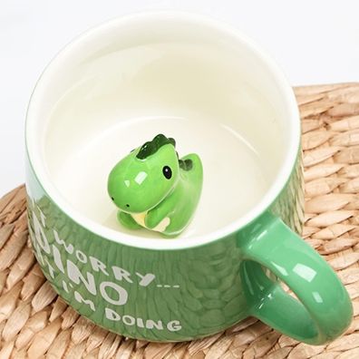 Arawat 3D Dinosaurier Keramiktasse 350ml - Lustiges Geschenk für Frauen und