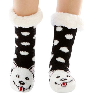 Wotence Damen Hausschuhe Socken Wollsocken Winter Socken Niedlicher Hund