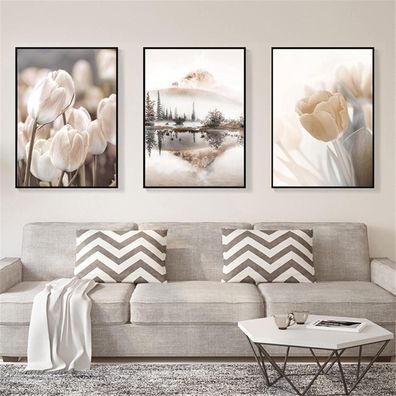 Swecomze Premium Poster Set 3er Bilder Set - Stilvolle Home Deko für