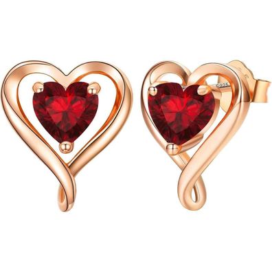 LAVUMO Ohrringe Silber 925 Rosegold Gold Damen Ohrstecker Set - Geschenk für