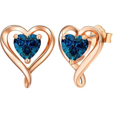 LAVUMO Ohrringe Silber 925 Rosegold Gold Damen Ohrstecker Set - Schmuck für