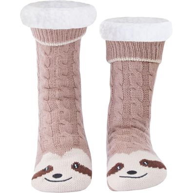 Wotence Damen Wollsocken, weiche und warme Wintersocken mit Anti-Rutsch-Sohle