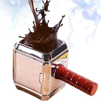 Zonsuse Thors Hammer Tasse, 3D Keramiktasse, Marvel Design, 600ml/20oz (Stil B)