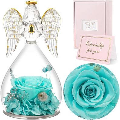 Sunia Ewige Rose Engel Geschenk für Frauen, Mama, Oma, Muttertag, Weihnachten