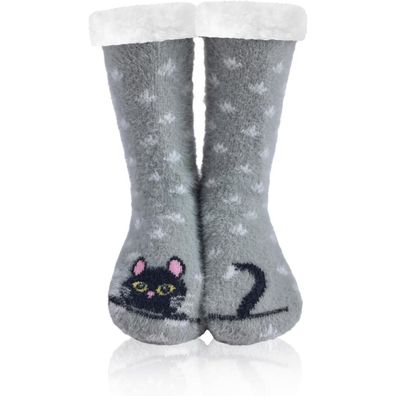 Wotence Damen Haussocken Socken aus Wolle, warm, niedlich, mit