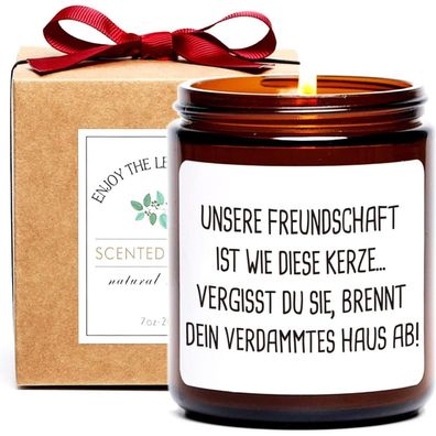 Lustige Duftkerze für beste Freundinnen - Geschenkidee für Frauen, BFFs und