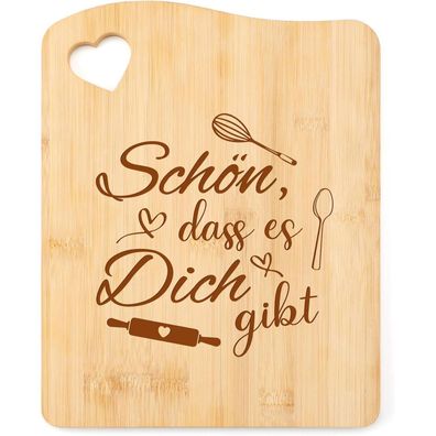 Tulolvae Bambus Schneidebrett - Lustiges Geschenk für Frauen, Männer, Beste