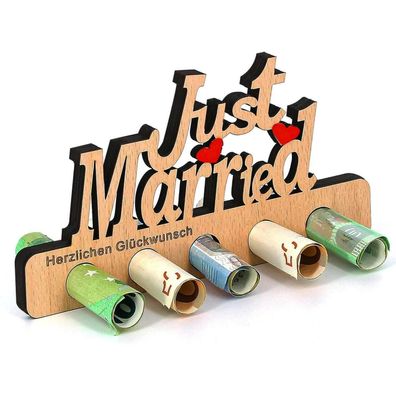 Giftota Geldgeschenk aus Holz für Geburtstage und Hochzeiten - Originelle