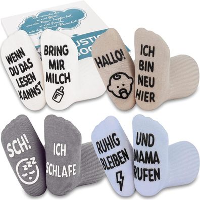 Belloxis Baby Socken (0-12 Monate) - Lustige Geschenkidee für Jungen & Mädchen