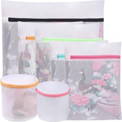 BAGAIL 7er Set Mesh Wäschesäcke für Waschmaschine - Ideal für Feinwäsche