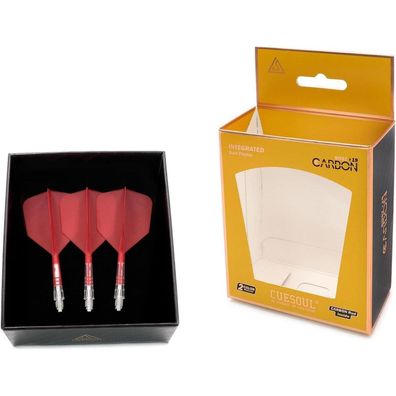 Cuesoul ROST T19 Carbon Integrierter Dartschaft mit Big Wing Flight, 3er-Set