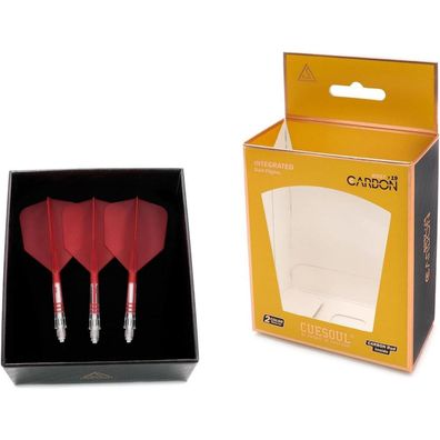 Cuesoul ROST T19 Carbon Integrierter Dartschaft & Flight Big Wing-Form, 3er-Set