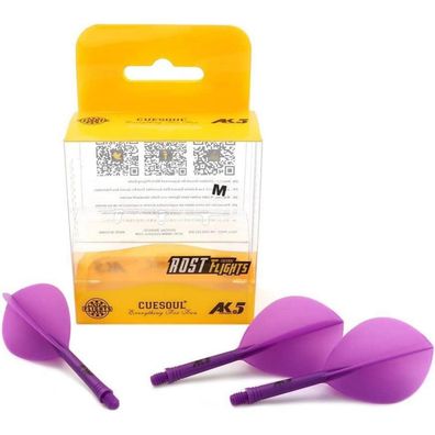 Cuesoul ROST Personalisierte integrierte Dartschäfte und Flights, S/M/L, 3er-Set