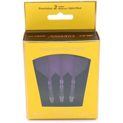 Cuesoul ROST T19 Integrierter Dartschaft und Flights, Big Wing Shape, Lila, 69mm