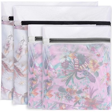 BAGAIL Mesh Wäschesäcke für Waschmaschine, 4er Set (2XL, 2L) - Ideal für