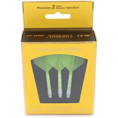 Cuesoul ROST T19 Integrierter Dartschaft und Flights, Big Wing Shape, 3er-Set