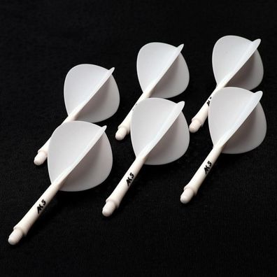 Cuesoul ROST Integrierte Dartschäfte und Flights, Schaftlänge 28mm, Birnenform