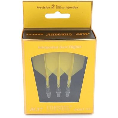 Cuesoul ROST T19 Integrierter Dartschaft und Flights, Big Wing Shape, 3er-Set