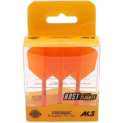 Cuesoul ROST Personalisierte integrierte Dartschäfte und Flights, Orange, Größe