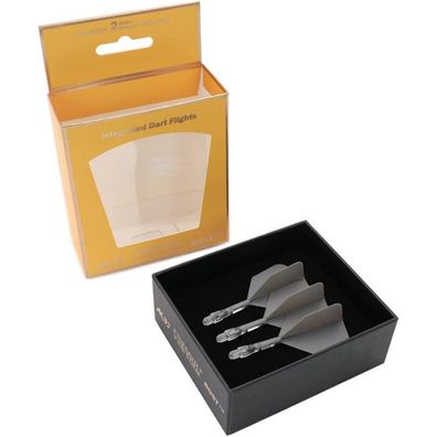 Cuesoul ROST T19 Integrierter Dartschaft & Flights, Big Wing Shape, Grau/Eis, S