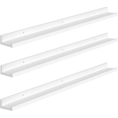 HOOBRO Wandregale, Schweberegale 3er-Set, 90 cm Hängeregale mit erhöhten
