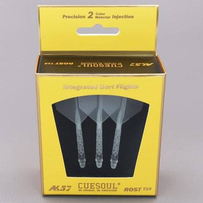 Cuesoul ROST T19 Integrierter Dartschaft und Flights, Big Wing Shape, 3er-Set
