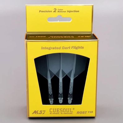 Cuesoul ROST T19 Integrierter Dartschaft und Flights, Big Wing Shape, 3er-Set