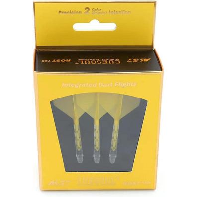 Cuesoul ROST T19 Integrierter Dartschaft und Flights, Big Wing Shape, 3er-Set