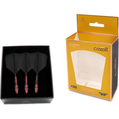 Cuesoul ROST T19 Carbon Dartschaft & Flight Set, Big Wing, 3er-Pack
