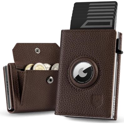 Dodensha Pebble Airtag Wallet mit XL Münzfach, MagSnap Smart Wallet, Kartenetui