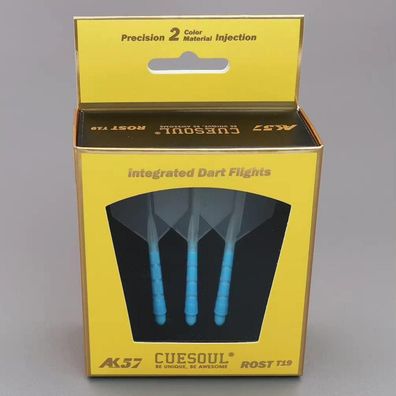 Cuesoul ROST T19 Integrierter Dartschaft & Flights, Big Wing Shape, L, 74mm