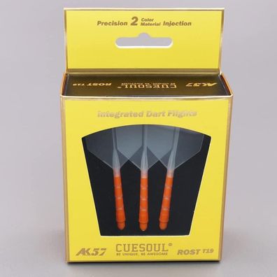 Cuesoul ROST T19 Integrierter Dartschaft und Flights, Big Wing Shape, 3er-Set