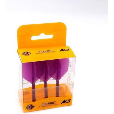 Cuesoul ROST Integrierte Dartschäfte & Flights, Violett, Größe M, 3er-Set