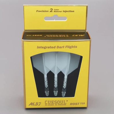 Cuesoul ROST T19 Integrierter Dartschaft und Flights, Big Wing Shape, 3er-Set