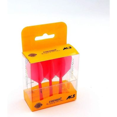 Cuesoul ROST Integrierte Dartschäfte & Flights, 3er-Set, Ganz rosa CSAK-56YS
