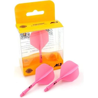Cuesoul ROST Integrierte Dartschäfte und Flights, Rosa, Standard Form, Größe M