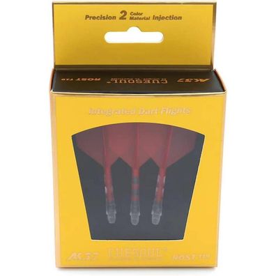 Cuesoul ROST T19 Integrierter Dartschaft und Flights, Big Wing Shape, 3er-Set