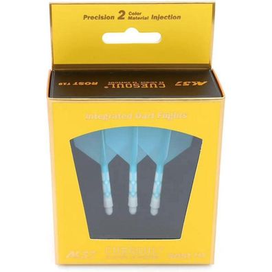 Cuesoul ROST T19 Integrierter Dartschaft und Flights, Big Wing Shape, 3er-Set