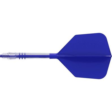 Cuesoul ROST T19 Carbon Dartschaft & Flight Set, Big Wing, Dunkelblau/Blau