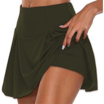 Lipiodol Damen 2-in-1 Sportrock mit Leggings - Dehnbar, schnelltrocknend für