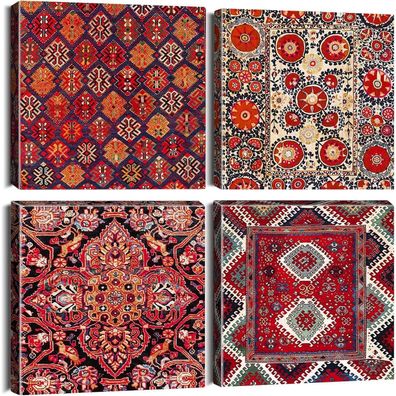 Artscope 4-teiliges Leinwandbild im marokkanischen Stil, moderner Kunstdruck